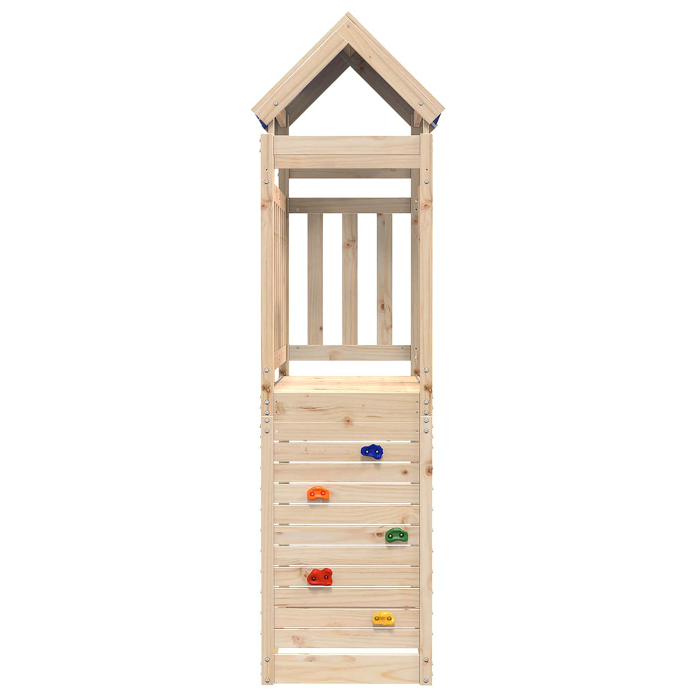 Spielturm Braun Kiefernholz 110,5x52,5x215cm