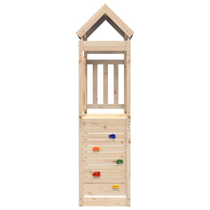 Spielturm Braun Kiefernholz 110,5x52,5x215cm