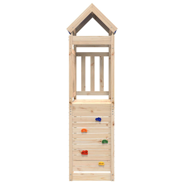 Spielturm Braun Kiefernholz 110,5x52,5x215cm