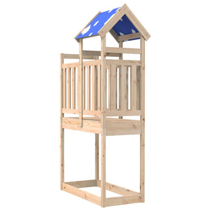 Spielturm Braun Kiefernholz 52,5x110,5x215cm
