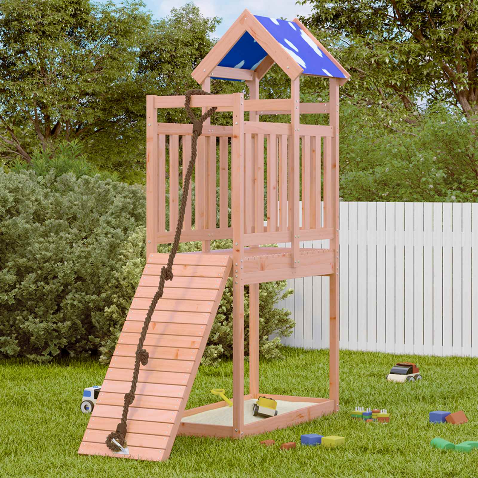Spielturm aus Douglasienholz, Braun