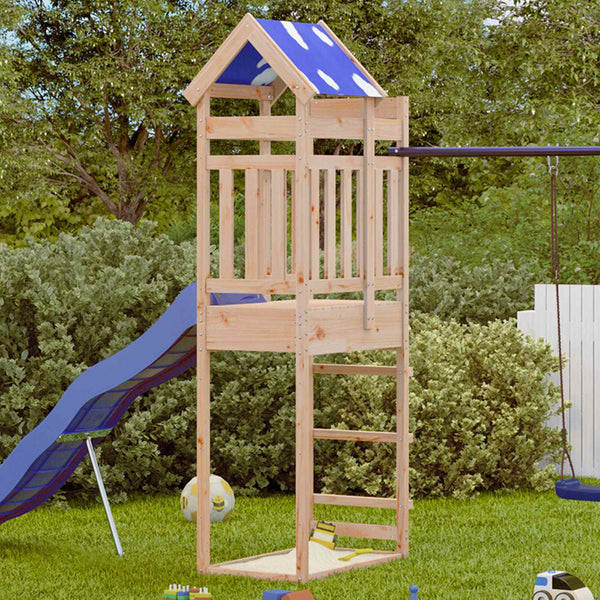 Spielturm Braun Kiefernholz 85x52,5x239cm