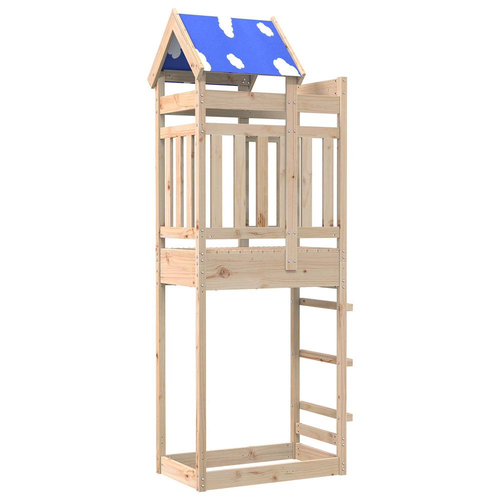 Spielturm Braun Kiefernholz 85x52,5x239cm
