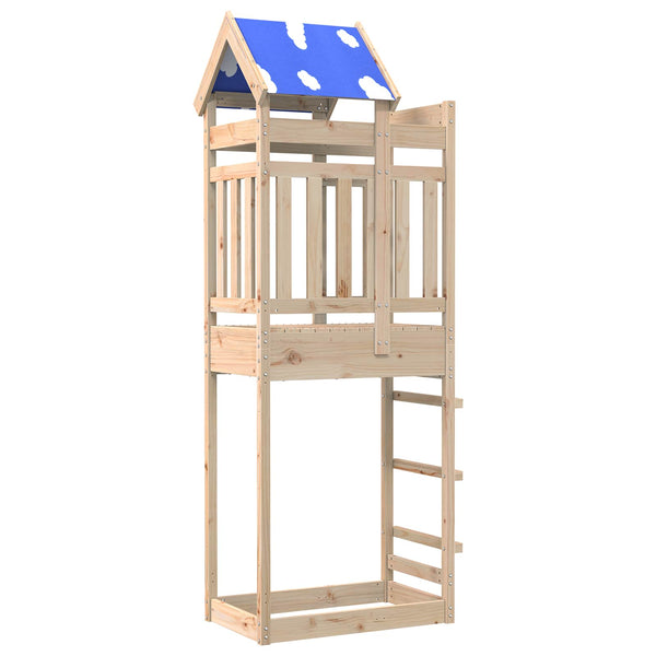 Spielturm Braun Kiefernholz 85x52,5x239cm
