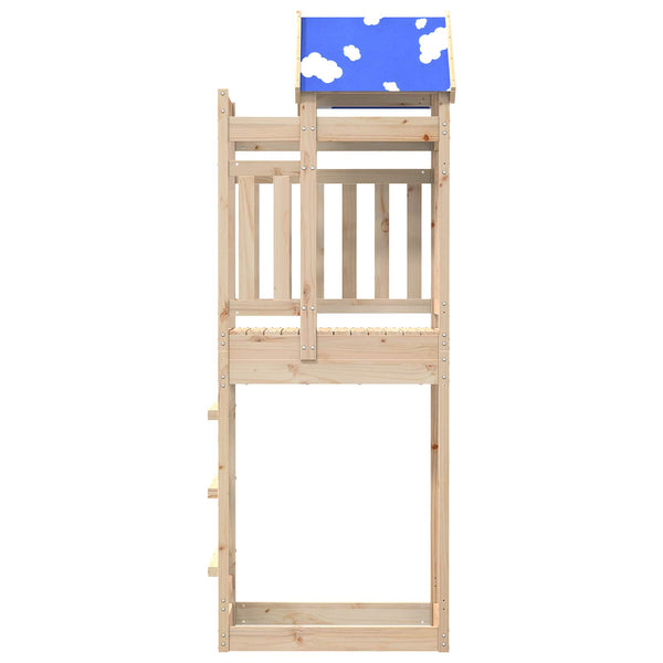 Spielturm Braun Kiefernholz 85x52,5x239cm