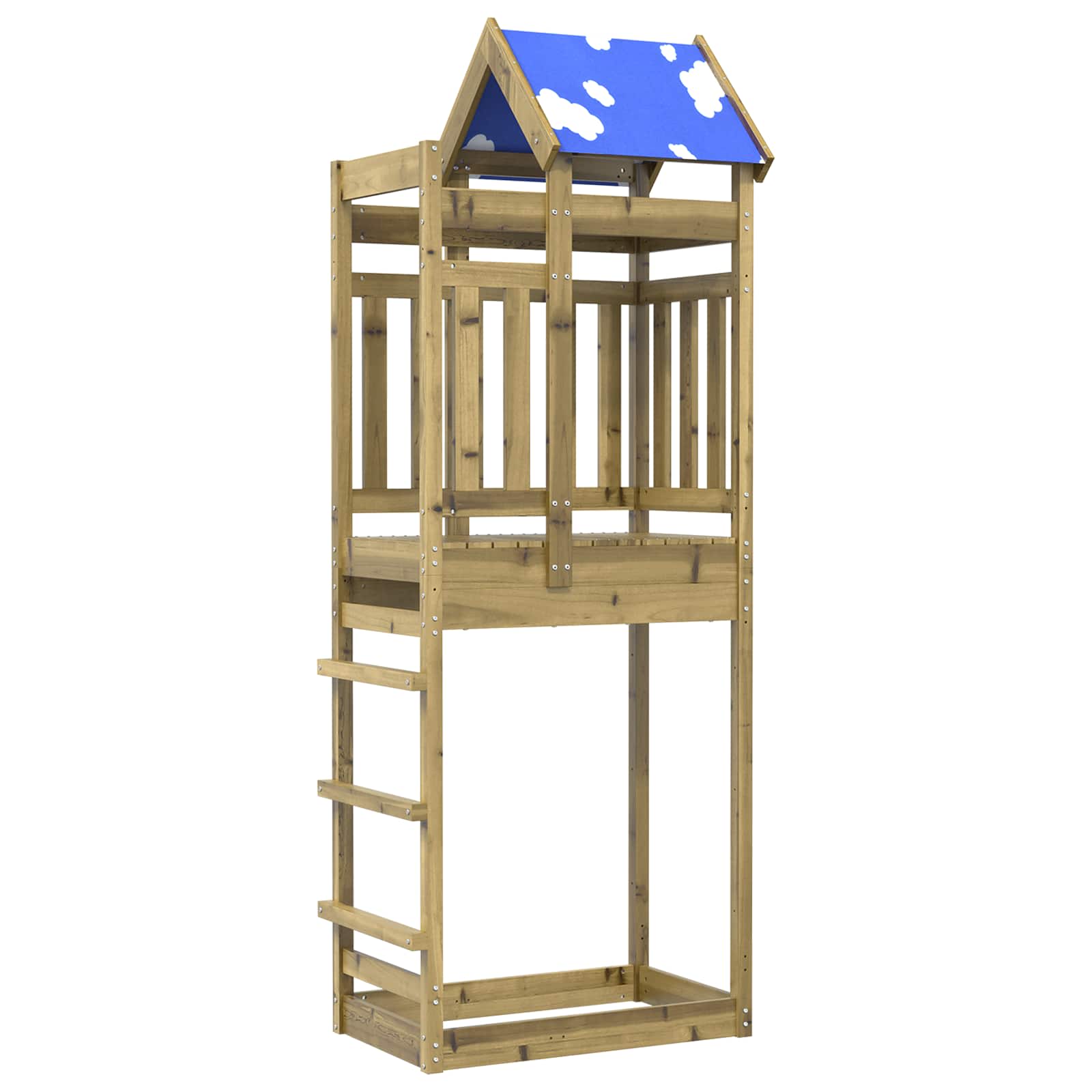 Spielturm Braun Imprägniertes Holz