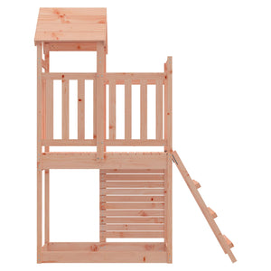 Spielturm Braun Douglasienholz mit Rutsche
