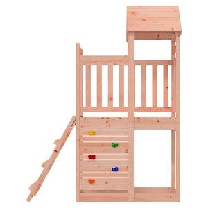 Spielturm Braun Douglasienholz mit Rutsche