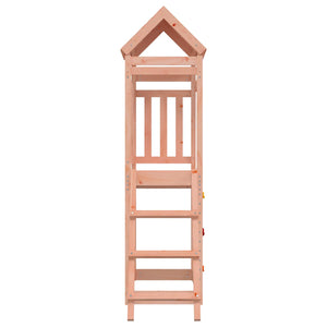 Spielturm Braun Douglasienholz mit Rutsche