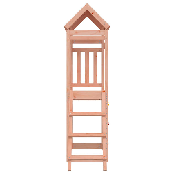 Spielturm Braun Douglasienholz mit Rutsche