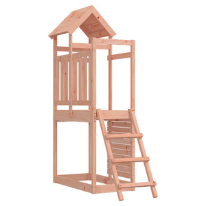 Spielturm Braun Douglasienholz mit Rutsche