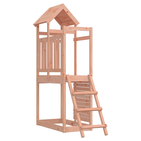 Spielturm Braun Douglasienholz mit Rutsche