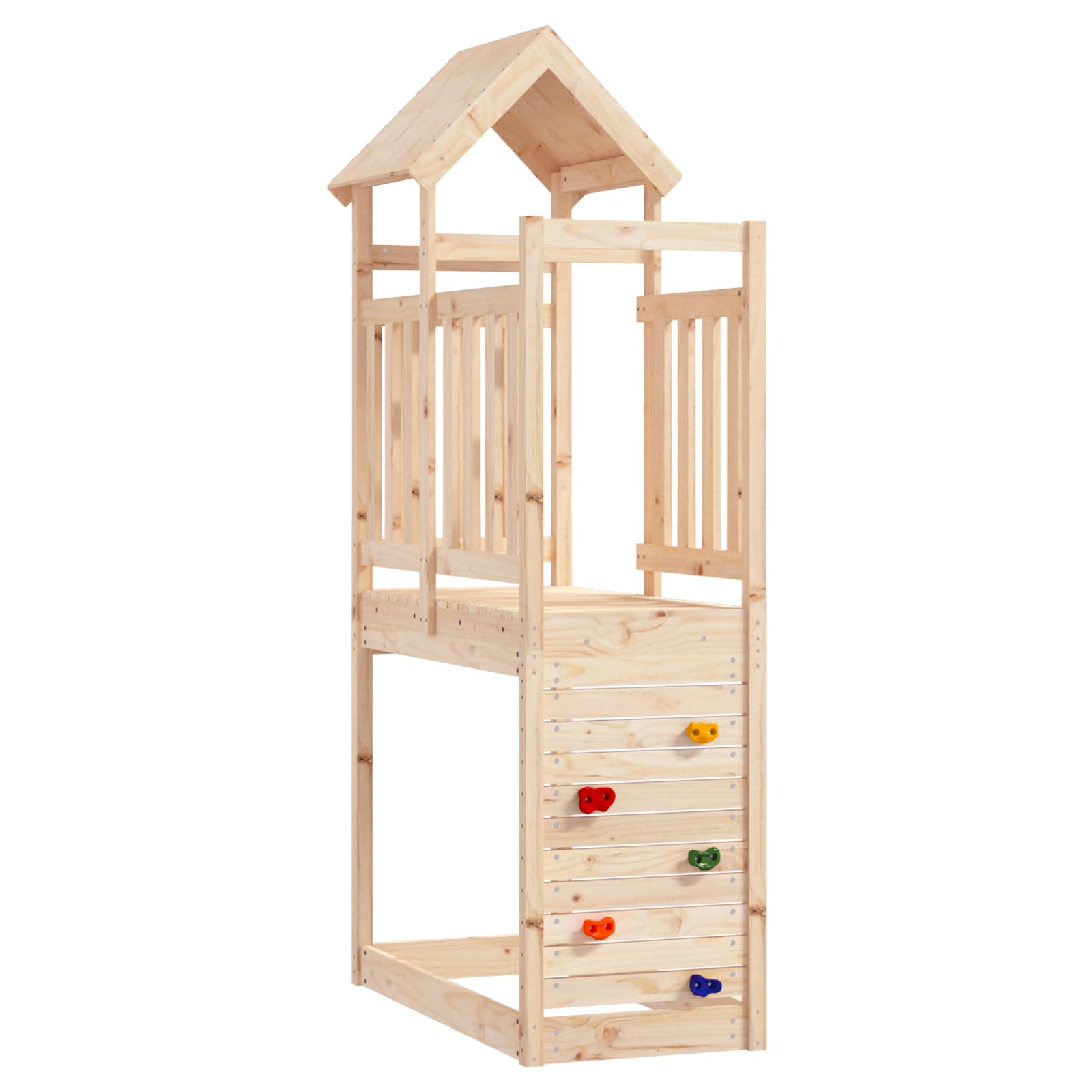 Spielturm Braun Kiefernholz 53x110,5x214cm