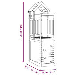 Spielturm Braun Imprägniertes Holz