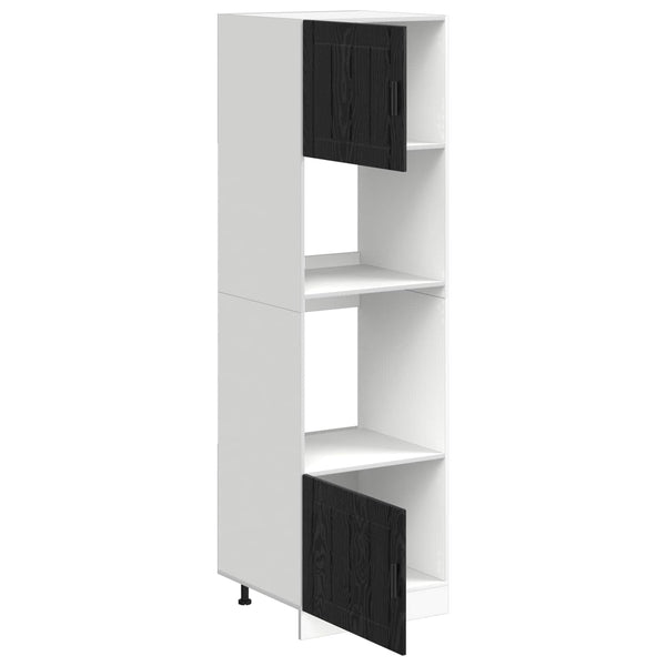 Küchenschrank Schwarz Eiche 60x57x207 cm