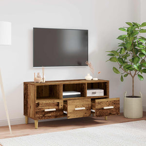 vidaXL Meuble TV en bois de récupération 102 x 36 x 50 cm Bois d'ingénierie