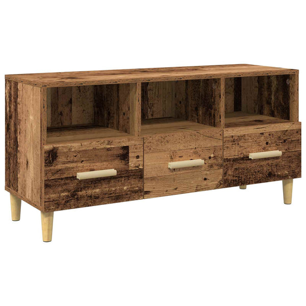 vidaXL Meuble TV en bois de récupération 102 x 36 x 50 cm Bois d'ingénierie