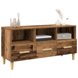 vidaXL Meuble TV en bois de récupération 102 x 36 x 50 cm Bois d'ingénierie