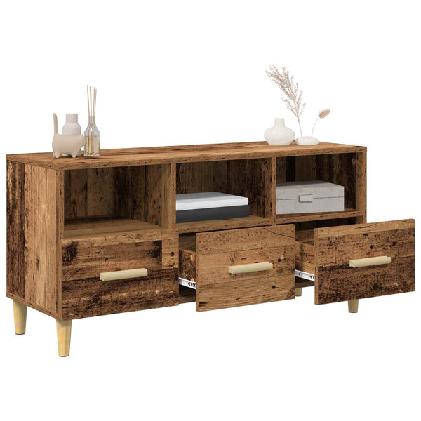 vidaXL Meuble TV en bois de récupération 102 x 36 x 50 cm Bois d'ingénierie