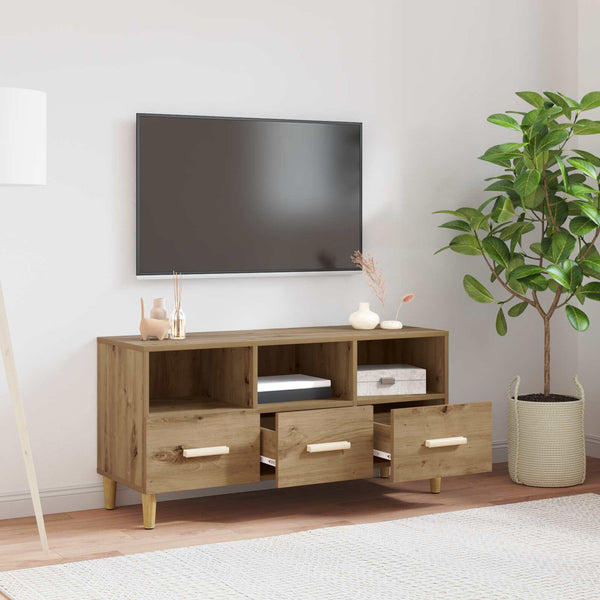 vidaXL Meuble TV artisanat Chêne 102 x 36 x 50 cm Bois d'ingénierie