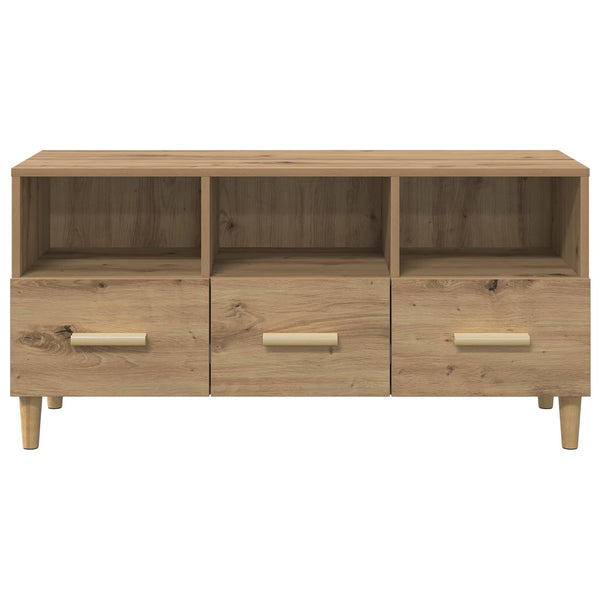 vidaXL Meuble TV artisanat Chêne 102 x 36 x 50 cm Bois d'ingénierie