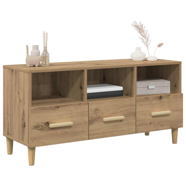 vidaXL Meuble TV artisanat Chêne 102 x 36 x 50 cm Bois d'ingénierie