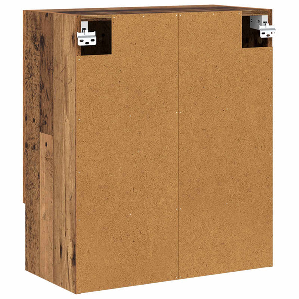 Wandmontierter Wandschrank Altholz