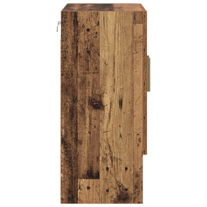 Wandmontierter Wandschrank Altholz