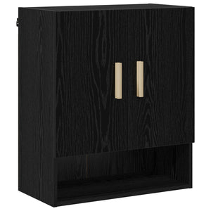 Wandschrank Schwarz Eiche 60x31x70cm