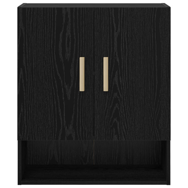 Wandschrank Schwarz Eiche 60x31x70cm
