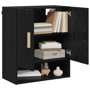 Wandschrank Schwarz Eiche 60x31x70cm