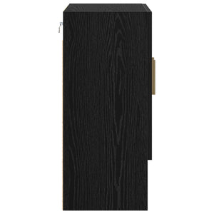 Wandschrank Schwarz Eiche 60x31x70cm