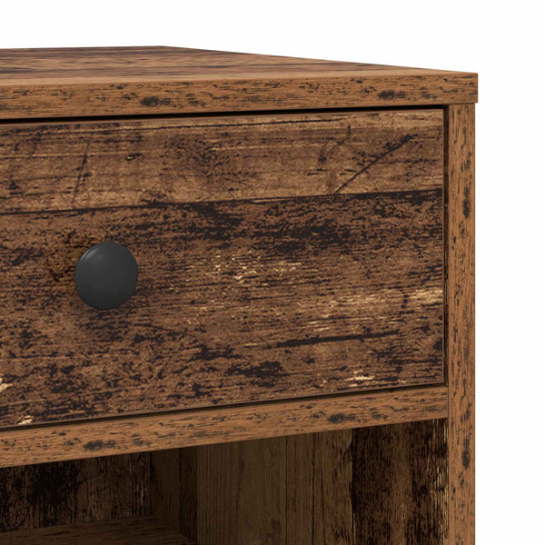 Druckerständer Altholz 60x40 cm mit Rollen