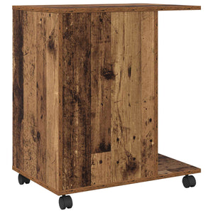 Druckerständer Altholz 60x40 cm mit Rollen