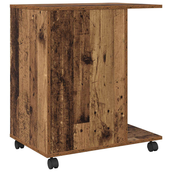 Druckerständer Altholz 60x40 cm mit Rollen