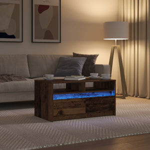 Couchtisch Altholz mit Schubladen 90x50 cm