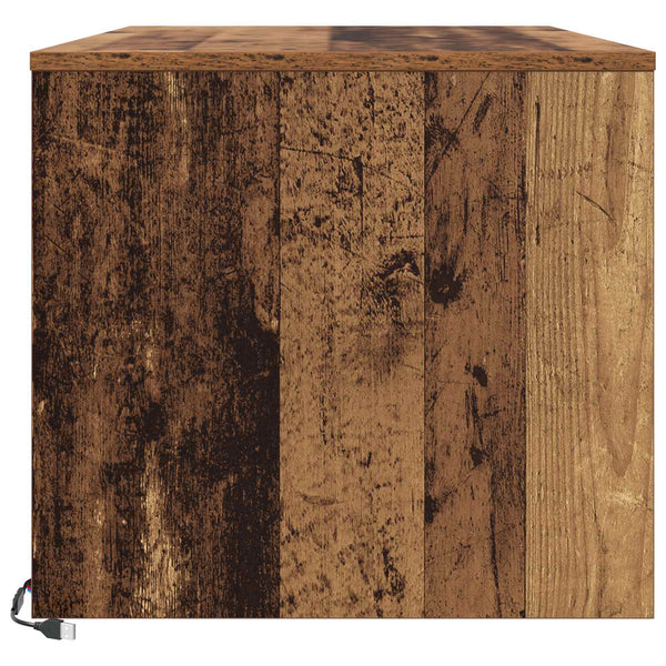 Couchtisch Altholz mit Schubladen 90x50 cm