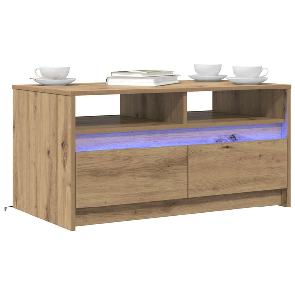 Couchtisch Eiche Optik 90x50 cm