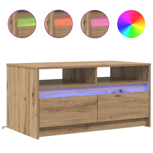 Couchtisch Eiche Optik 90x50 cm