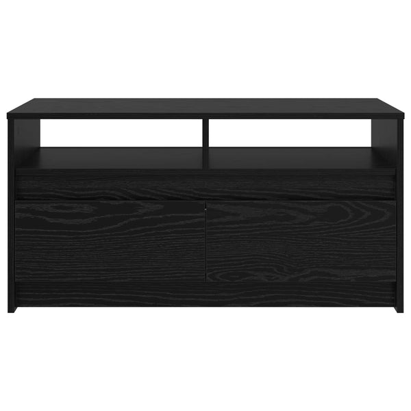 Couchtisch Schwarz Eichenoptik 90x50 cm