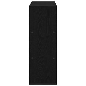 Schwarzes Bücherregal Eichen-Optik, 100 cm