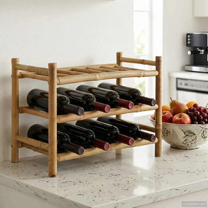 Weinregal Bambus Natur, 57cm
