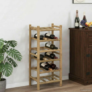 Bambus Weinregal Natur