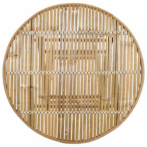 vidaXL Table de jardin nature 80 x 70 cm bambou