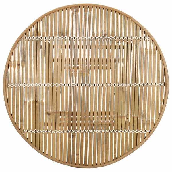 vidaXL Table de jardin nature 80 x 70 cm bambou