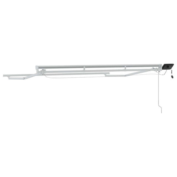 Markisenrahmen mit LED, Manuell, 3x2m, Weiß