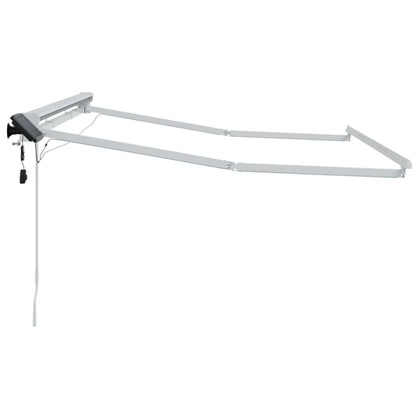 Markisenrahmen mit LED, Manuell, 3x2m, Weiß