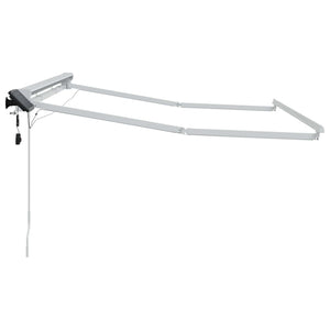 Manuelle Markise mit LED, 3x2,5 m, Weiß