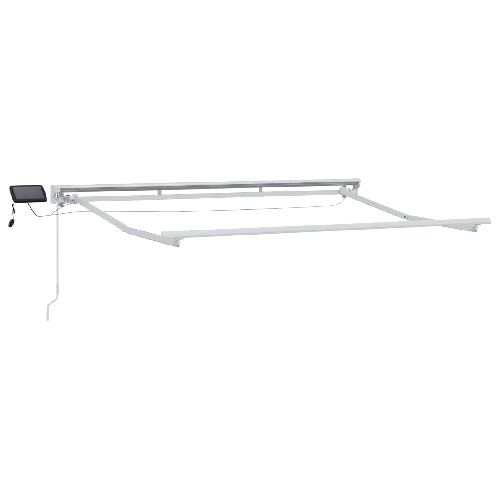 Markisenrahmen mit LED Weiß 3,5x2,5m