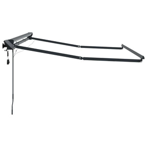 Manuelle Markise mit LED Anthrazit 3x2m